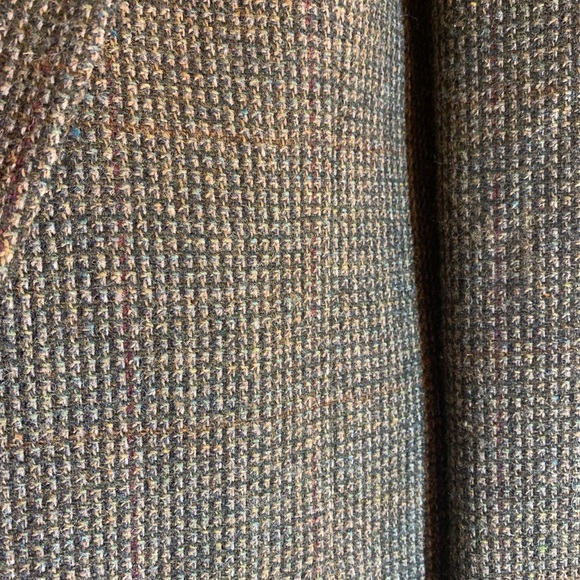Vintage HAGGAR Pure Wool Gray Tweed Sport Coat Blazer Men’s Size 42 Two Button - Picture 6 of 9